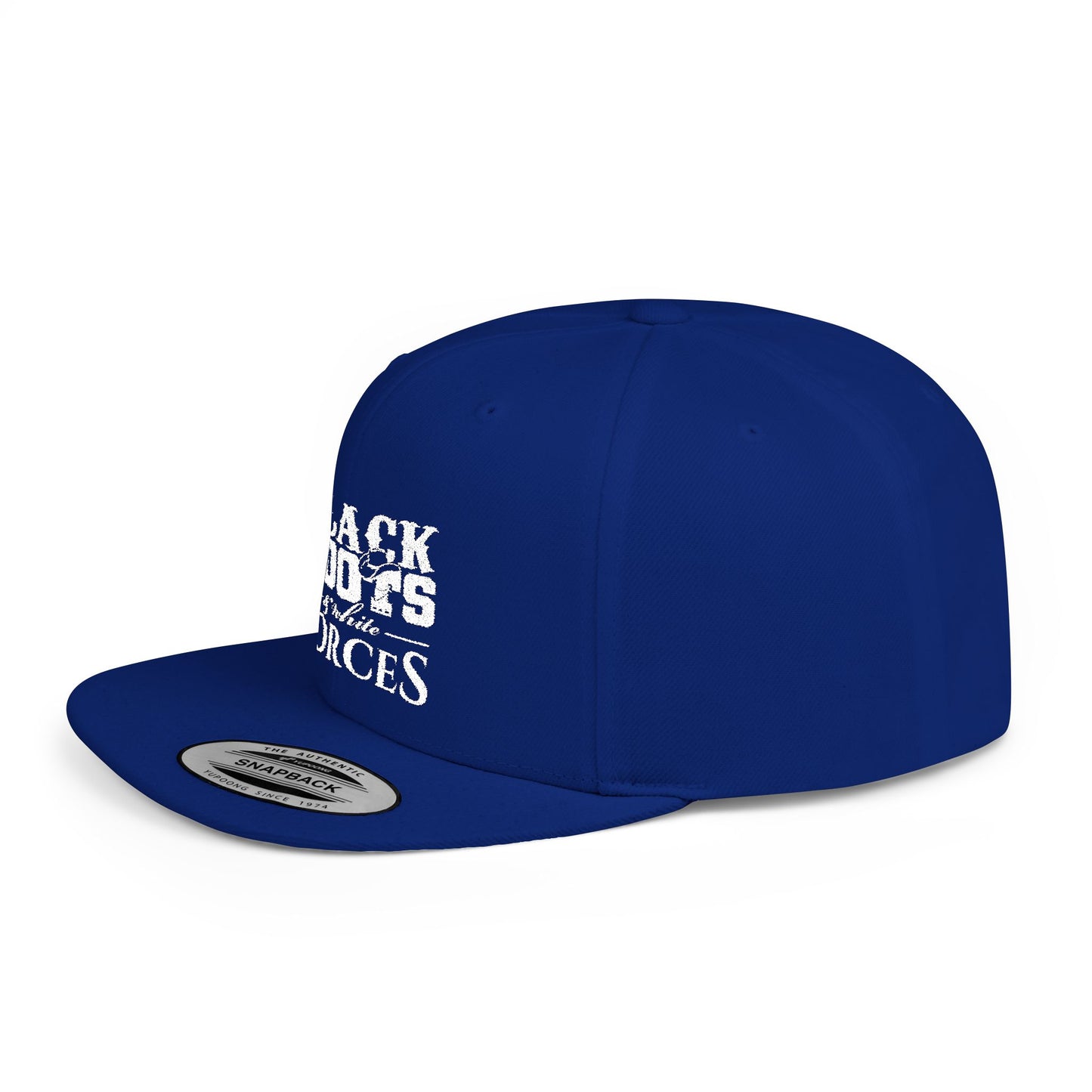 Black Boots & White Forces Snapback Hat