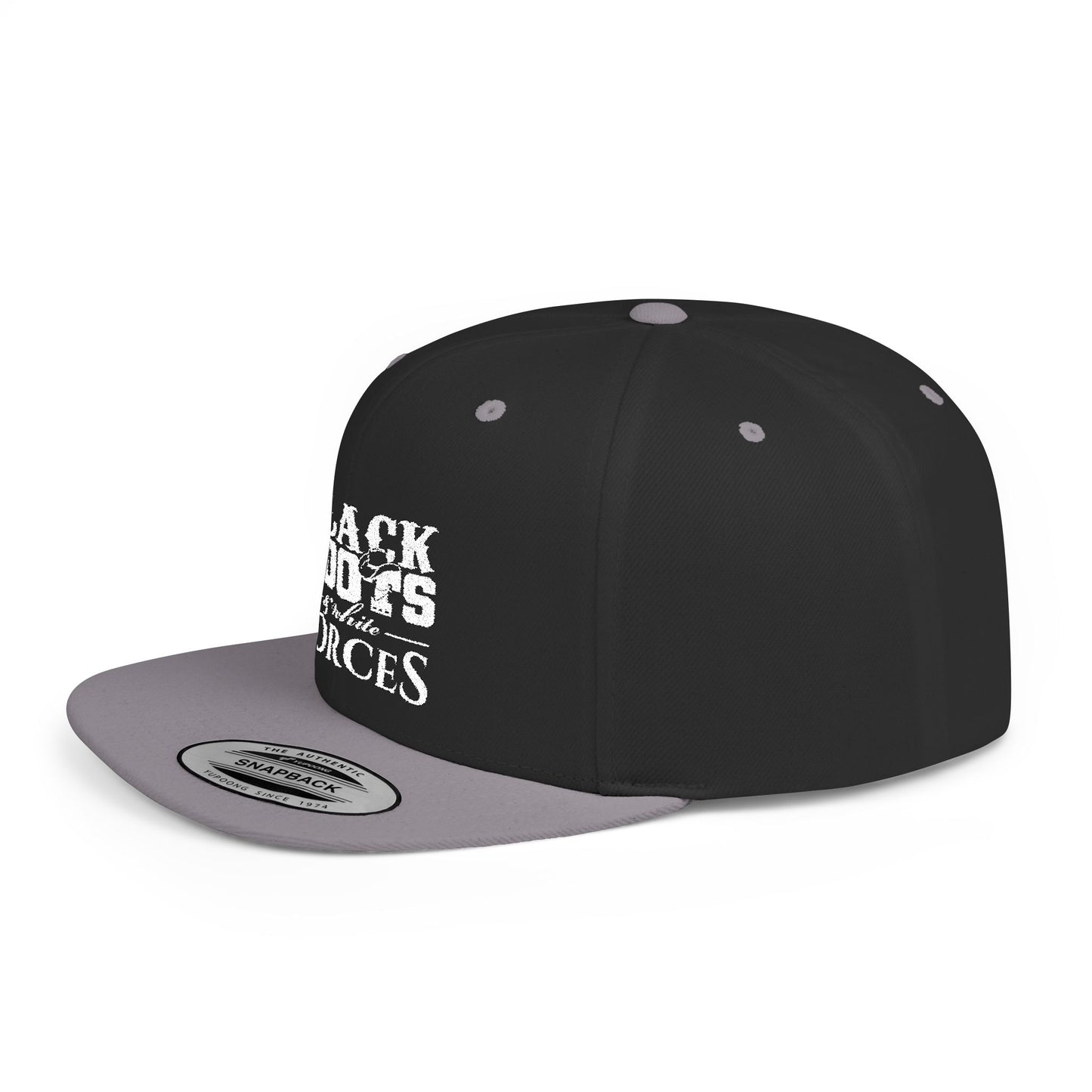 Black Boots & White Forces Snapback Hat
