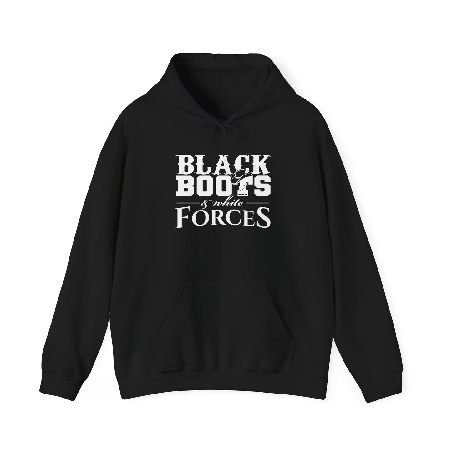 Black Boots & White Forces Hoodie