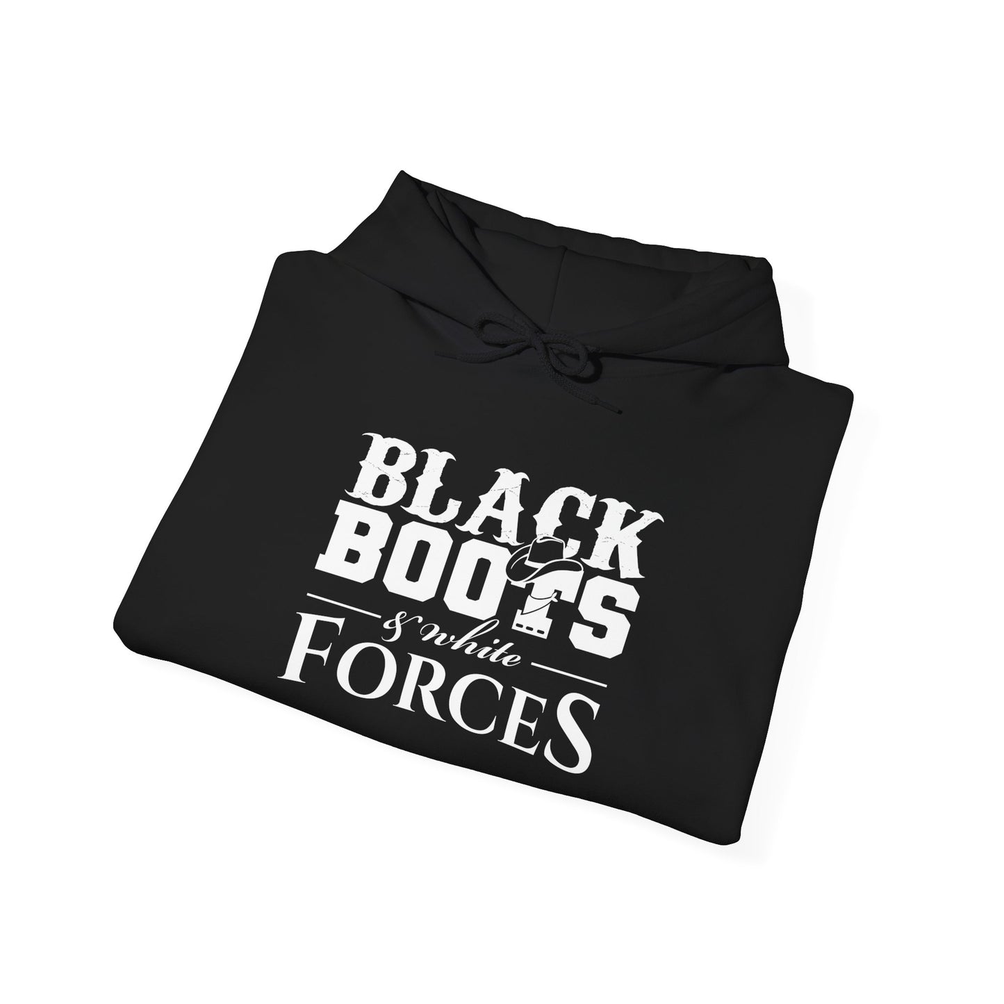 Black Boots & White Forces Hoodie