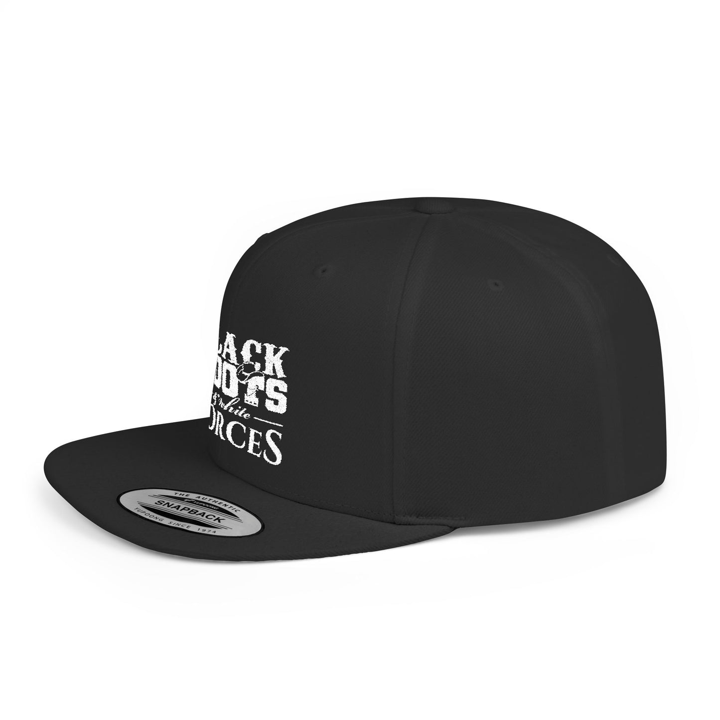 Black Boots & White Forces Snapback Hat