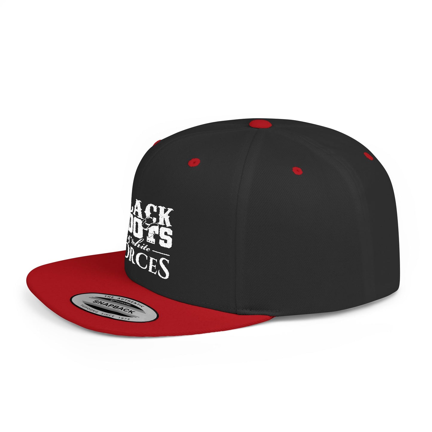 Black Boots & White Forces Snapback Hat
