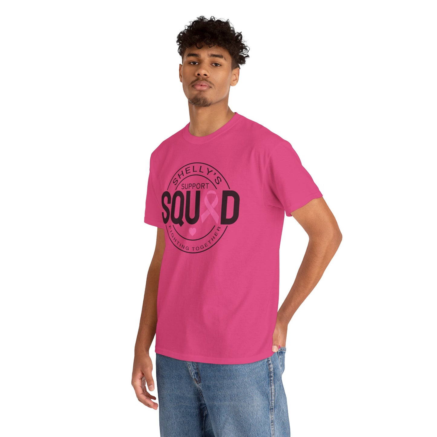Support Squad Unisex Heavy Cotton Tee - Fighting Together with Heart