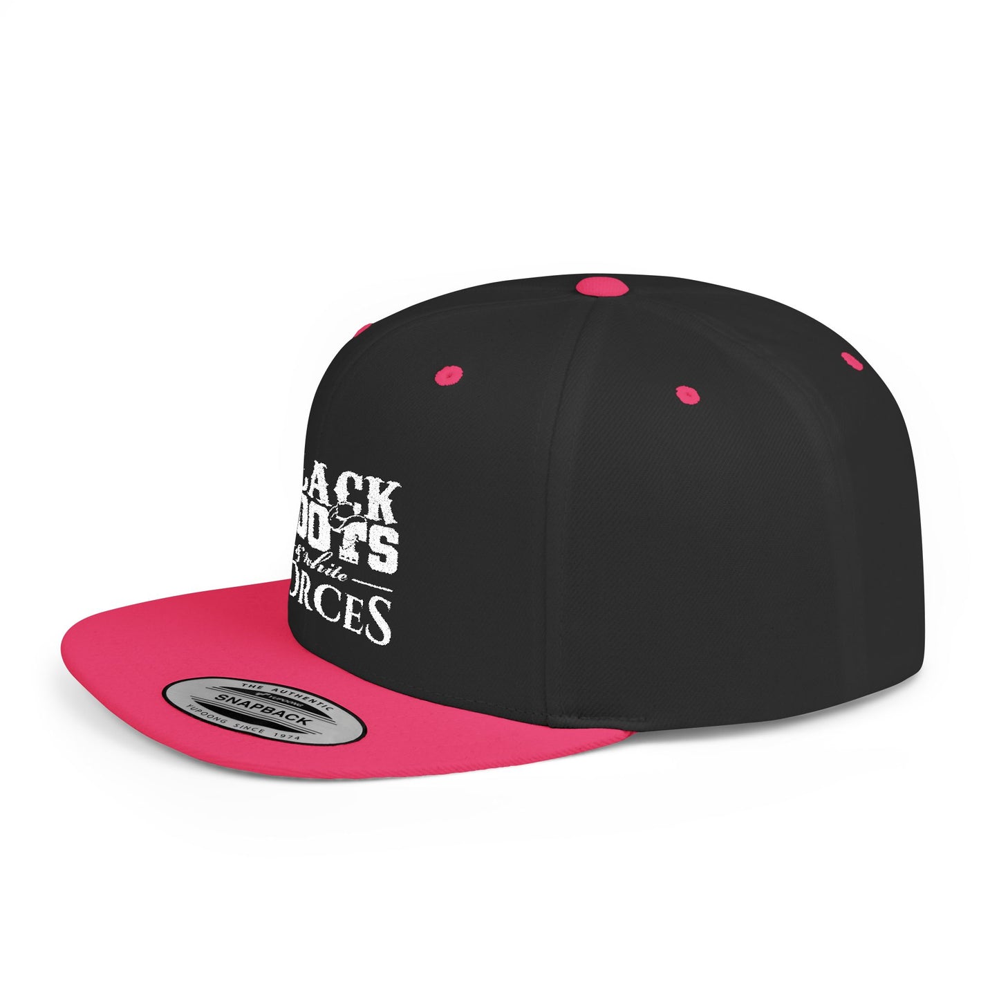 Black Boots & White Forces Snapback Hat