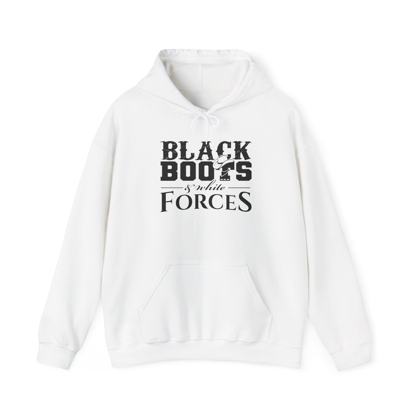 Black Boots & White Forces Hoodie