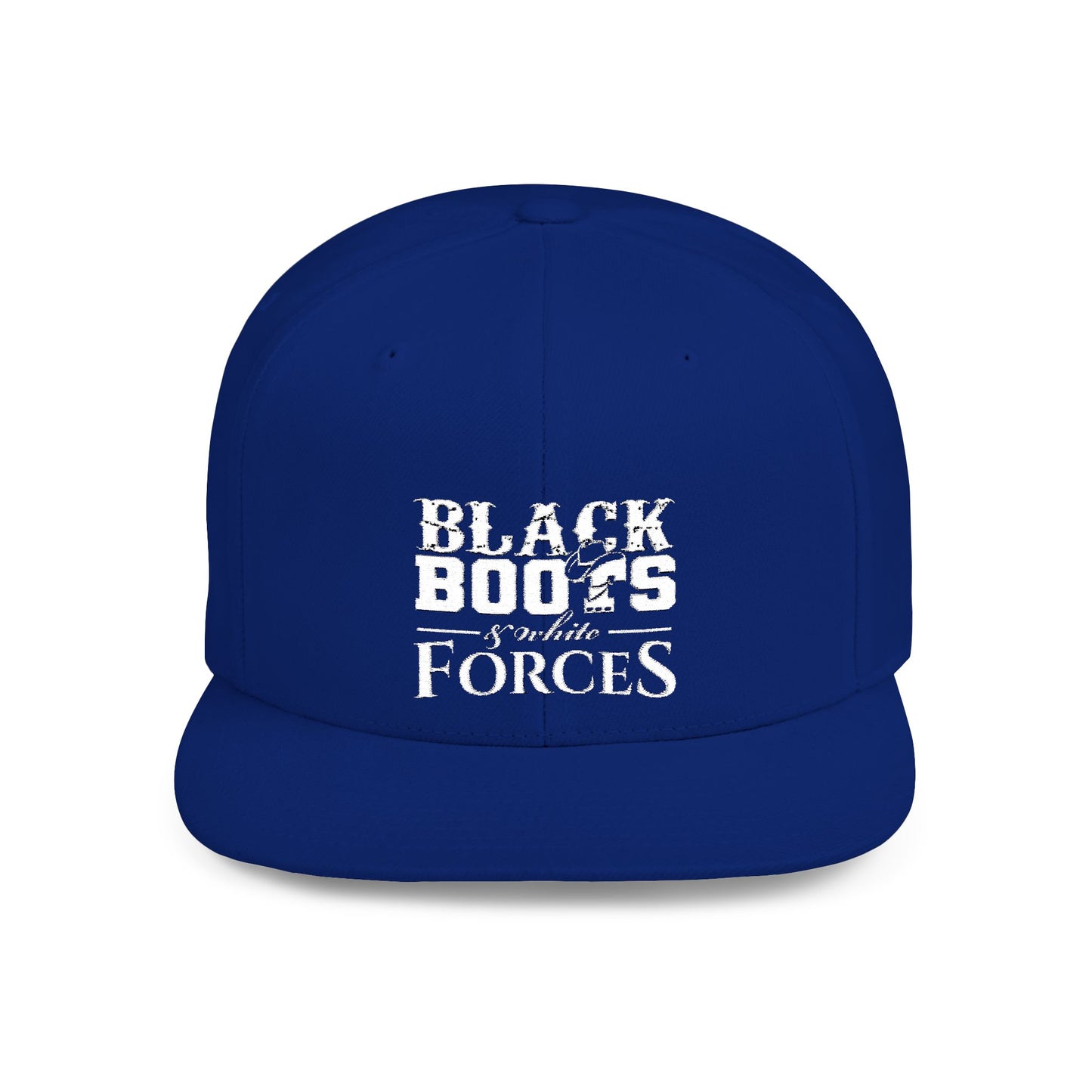 Black Boots & White Forces Snapback Hat