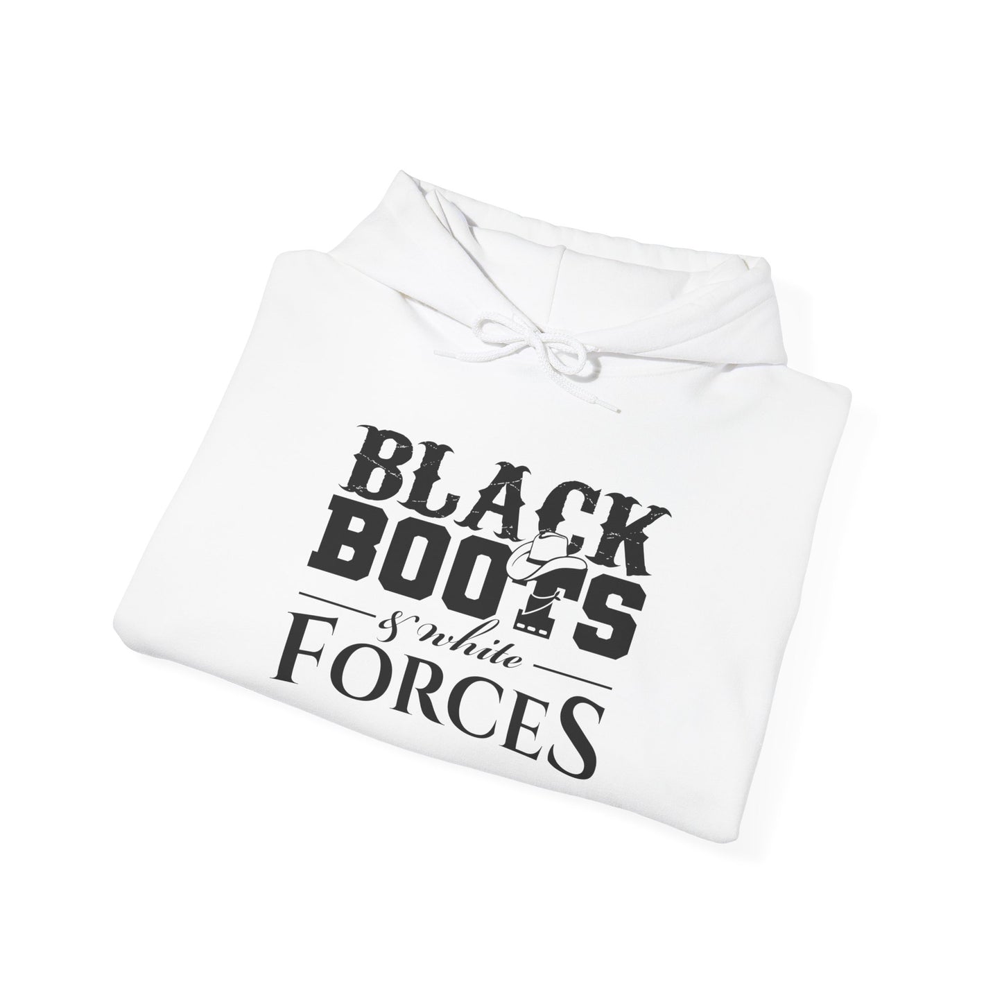Black Boots & White Forces Hoodie
