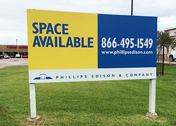 Aluminum signage 4’x 8’