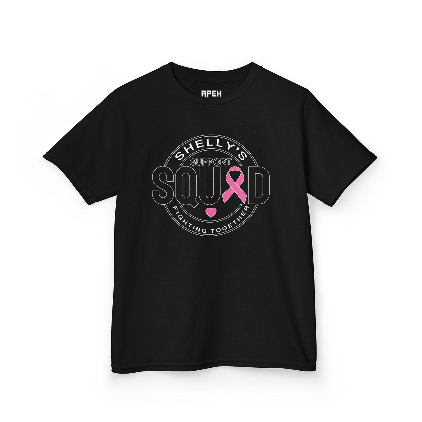 Kids Heavy Cotton™ Tee - Support Squad Breast Cancer Awareness Shirt