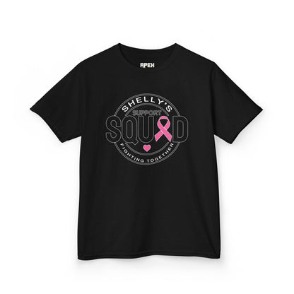 Kids Heavy Cotton™ Tee - Support Squad Breast Cancer Awareness Shirt